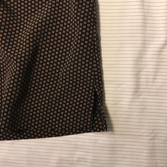 Vintage Women’s Black & Tan Geometric Skort Size 6 8 Pockets - Picture 10 of 13